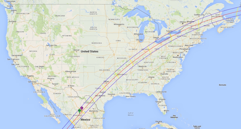 Total Solar Eclipse 2024 Path Map Indiana