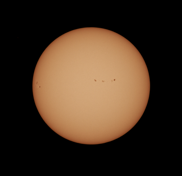 Sunspot Region 2671 (right) and 2672 (left)