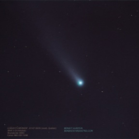 C/2020 F3 NEOWISE taken with Skywatcher 80ED telescope, July 23, 2020 (Benoit Guertin)