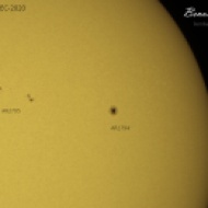 Sunspots on 2020-12-29